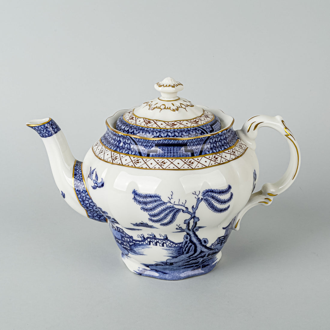 ROYAL DOULTON Booths Real Old Willow Teapot With Lid