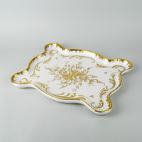 BIRKS French Porcelain Gold On White Tray