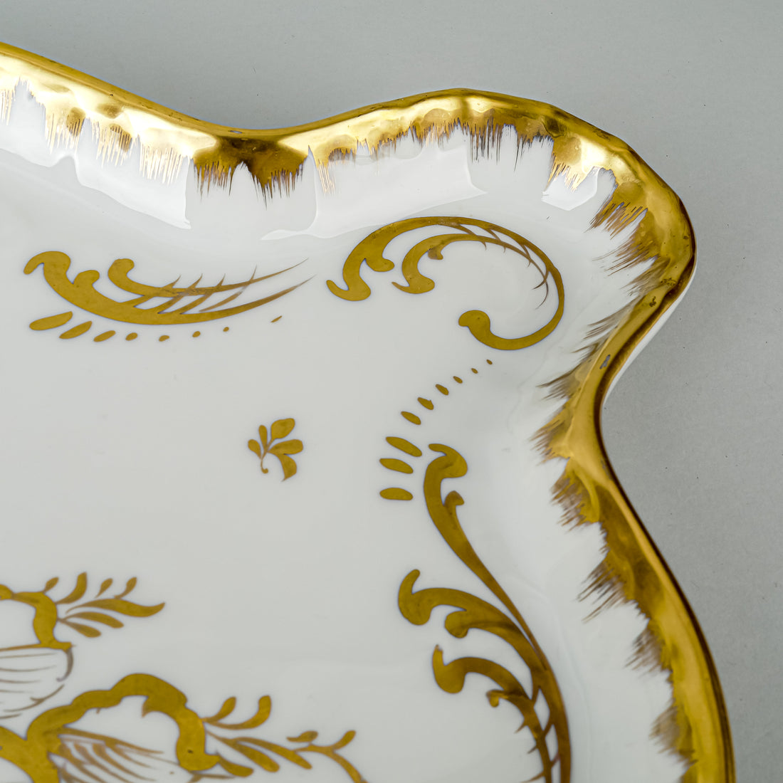 BIRKS French Porcelain Gold On White Tray