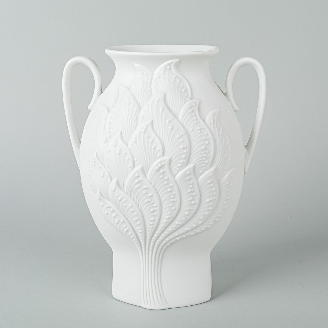 KAISER M.Frey White Bisque Op-Art Urn Vase 579