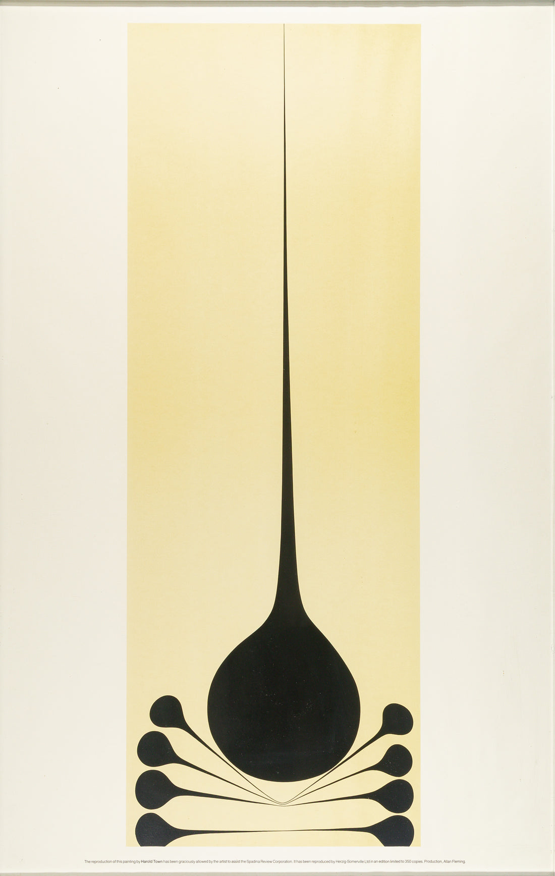 Harold Town (Canadian 1924-1990) Black Yellow Stretch