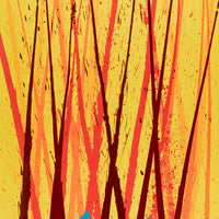 Dale Chihuly (American 1941) "River Reeds" Intaglio/lithography With Acrylic Handwork