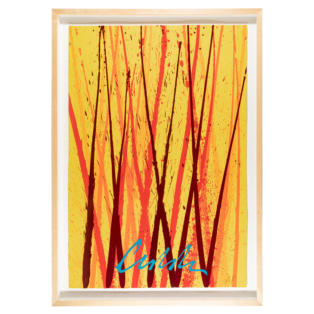 Dale Chihuly (American 1941) "River Reeds" Intaglio/lithography With Acrylic Handwork
