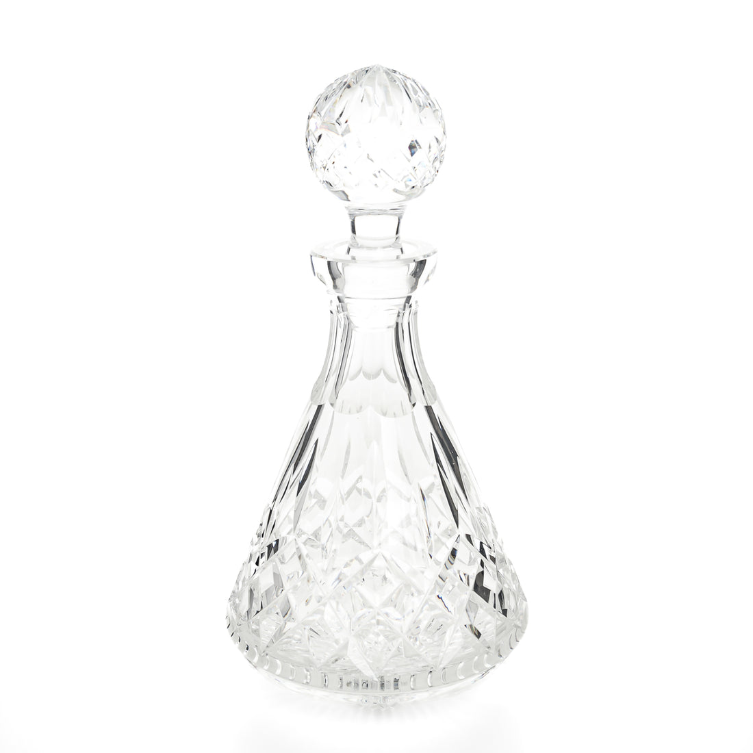 WATERFORD Lismore Roly Poly Decanter And Ball Stopper