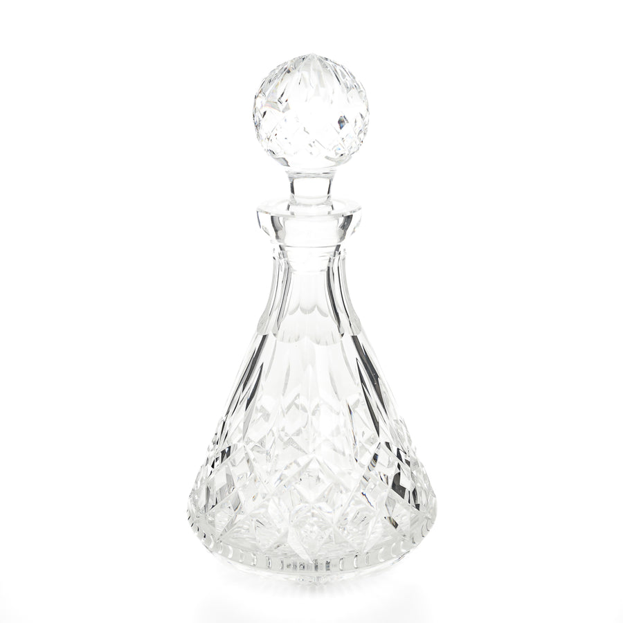 WATERFORD Lismore Roly Poly Decanter And Ball Stopper