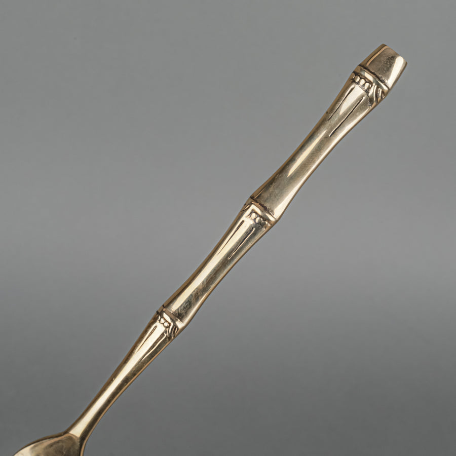 THAI BRONZEWARE Royal Bamboo Nickel Bronze Flatware 12 Place Settings