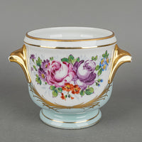 BIRKS Sevres Hand Painted Floral Cachepot/Planter
