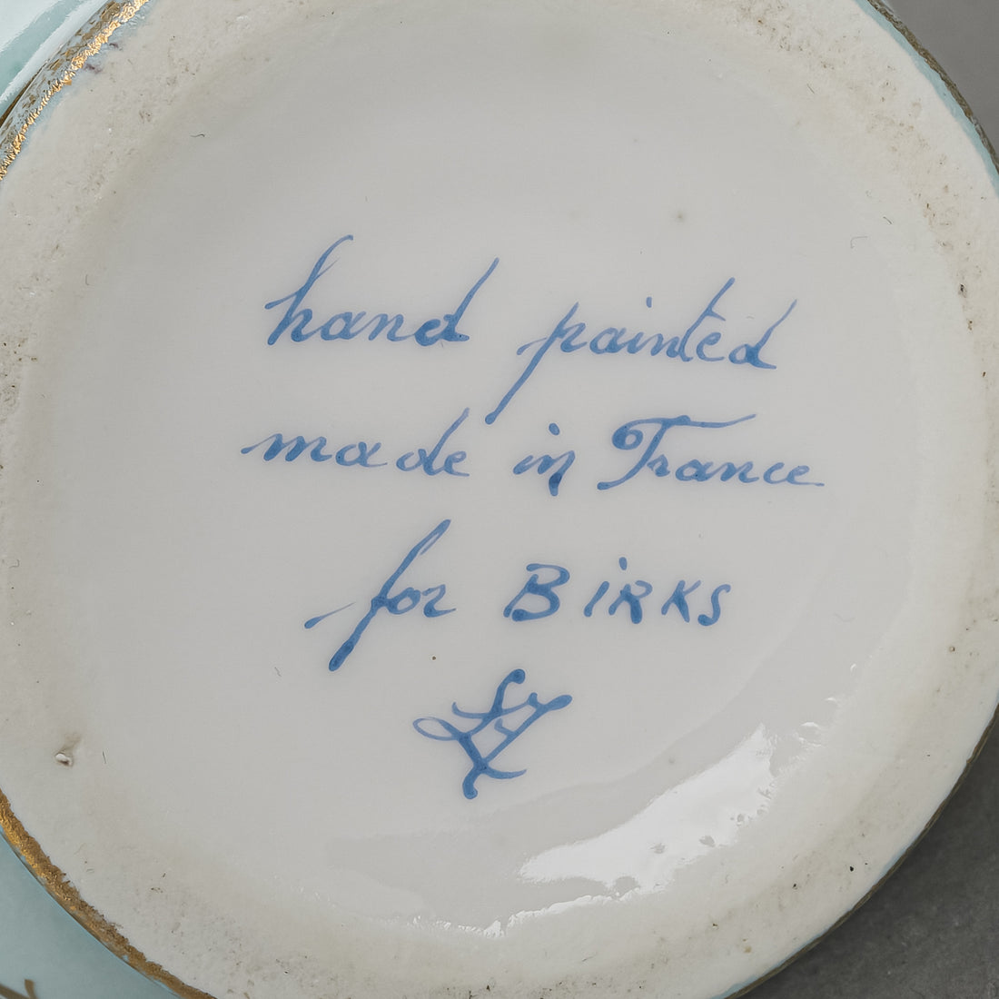 BIRKS Sevres Hand Painted Floral Cachepot/Planter