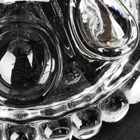 BACCARAT Medallion Molded Crystal Three Arm Candelabrum