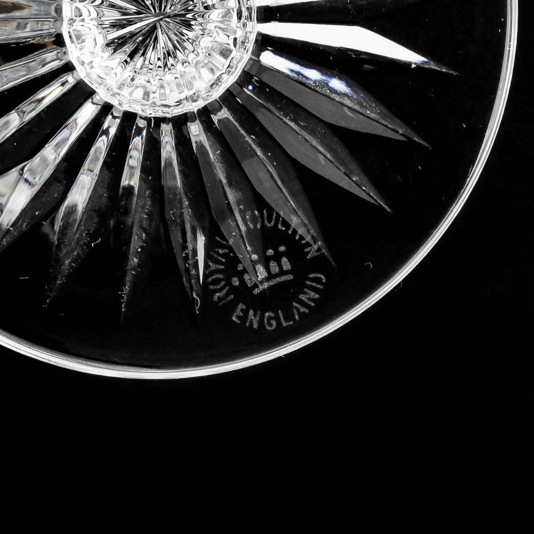 ROYAL DOULTON Carlyle Crystal Goblets Set Of 6