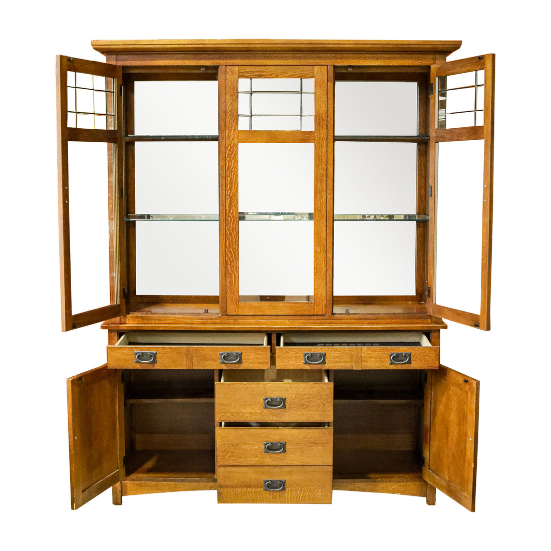 BASSETT Mission Oak China Cabinet