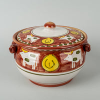 VIETRI Campagna Cow Lidded Casserole/Tureen