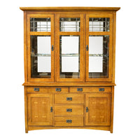 BASSETT Mission Oak China Cabinet
