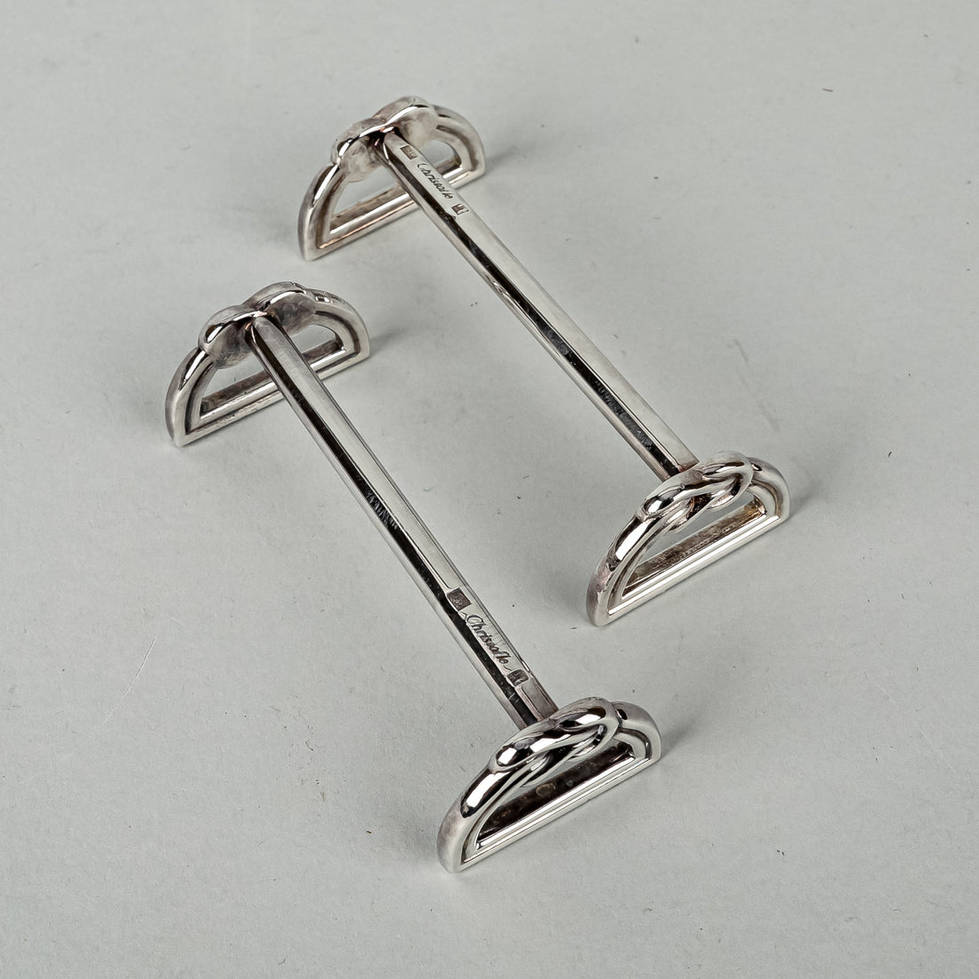 CHRISTOFLE Oceana Silver Plate Knife Rests Set of 8