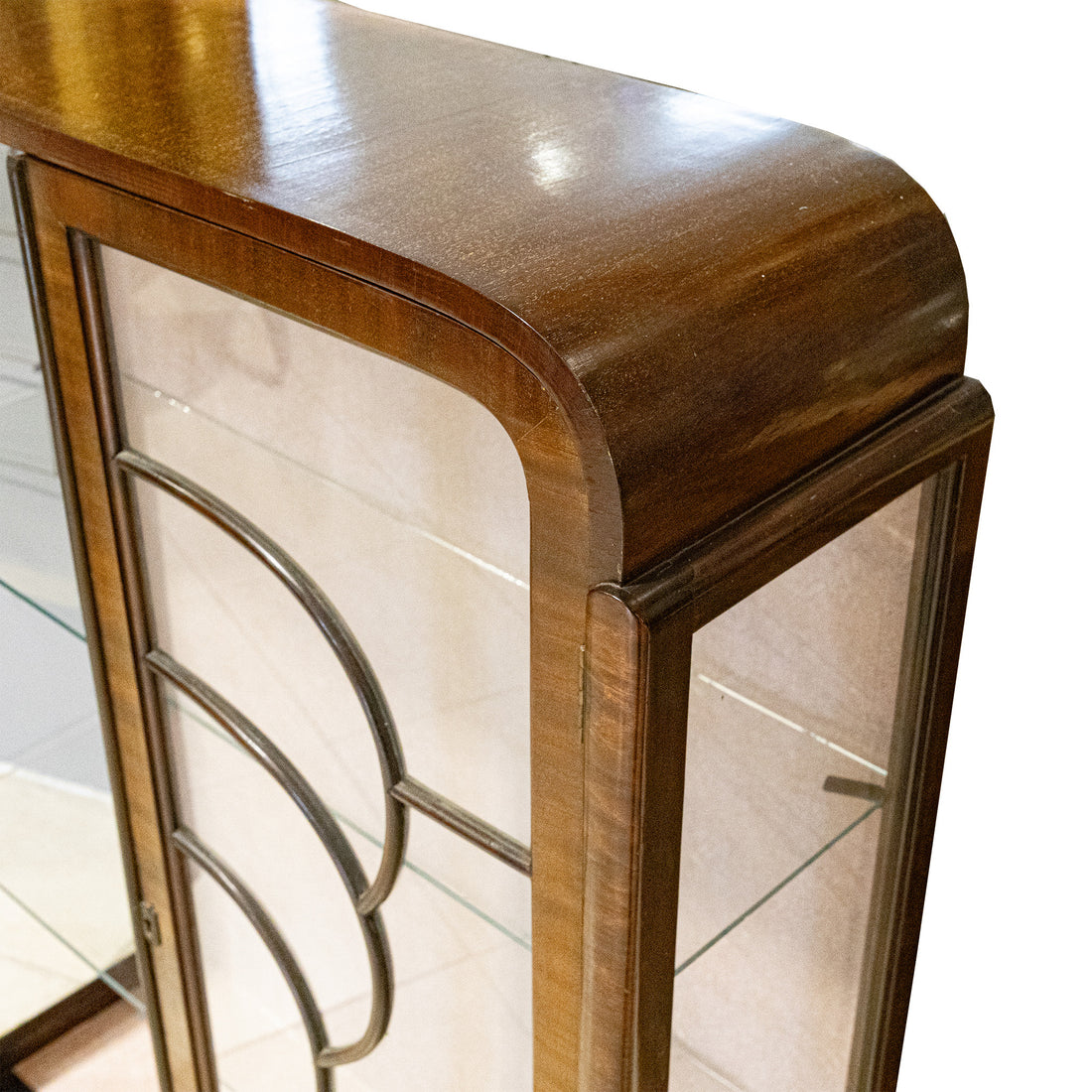 Vintage Art Deco Style Curio Cabinet