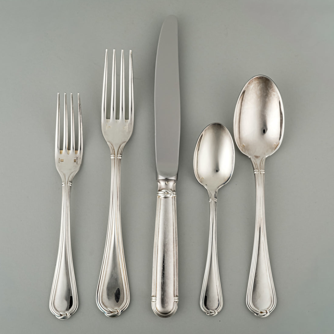 CHRISTOFLE Oceana Silver Plate Flatware 6 Place Settings 30pcs