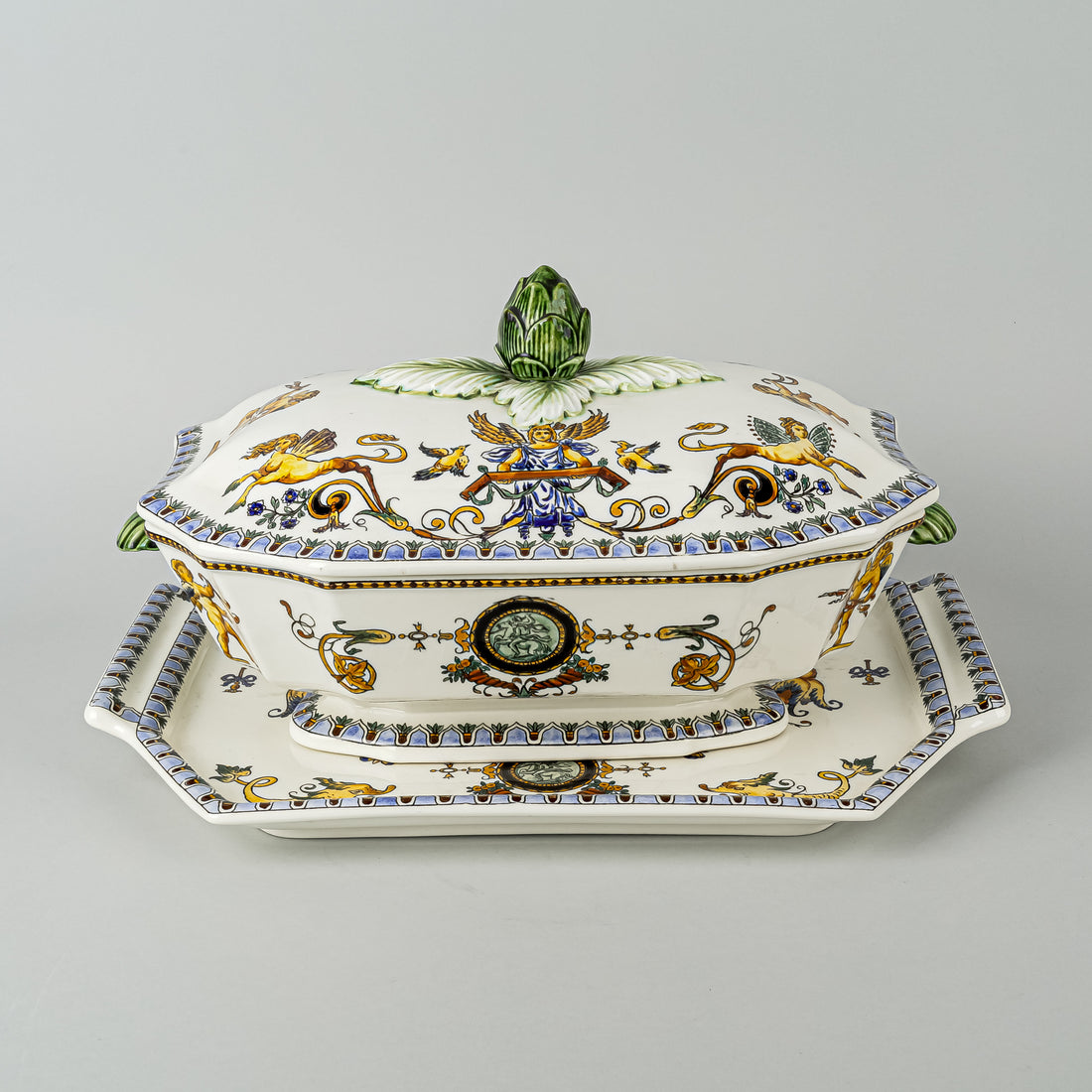 GIEN Renaissance Series Covered Tureen & Stand 3pcs