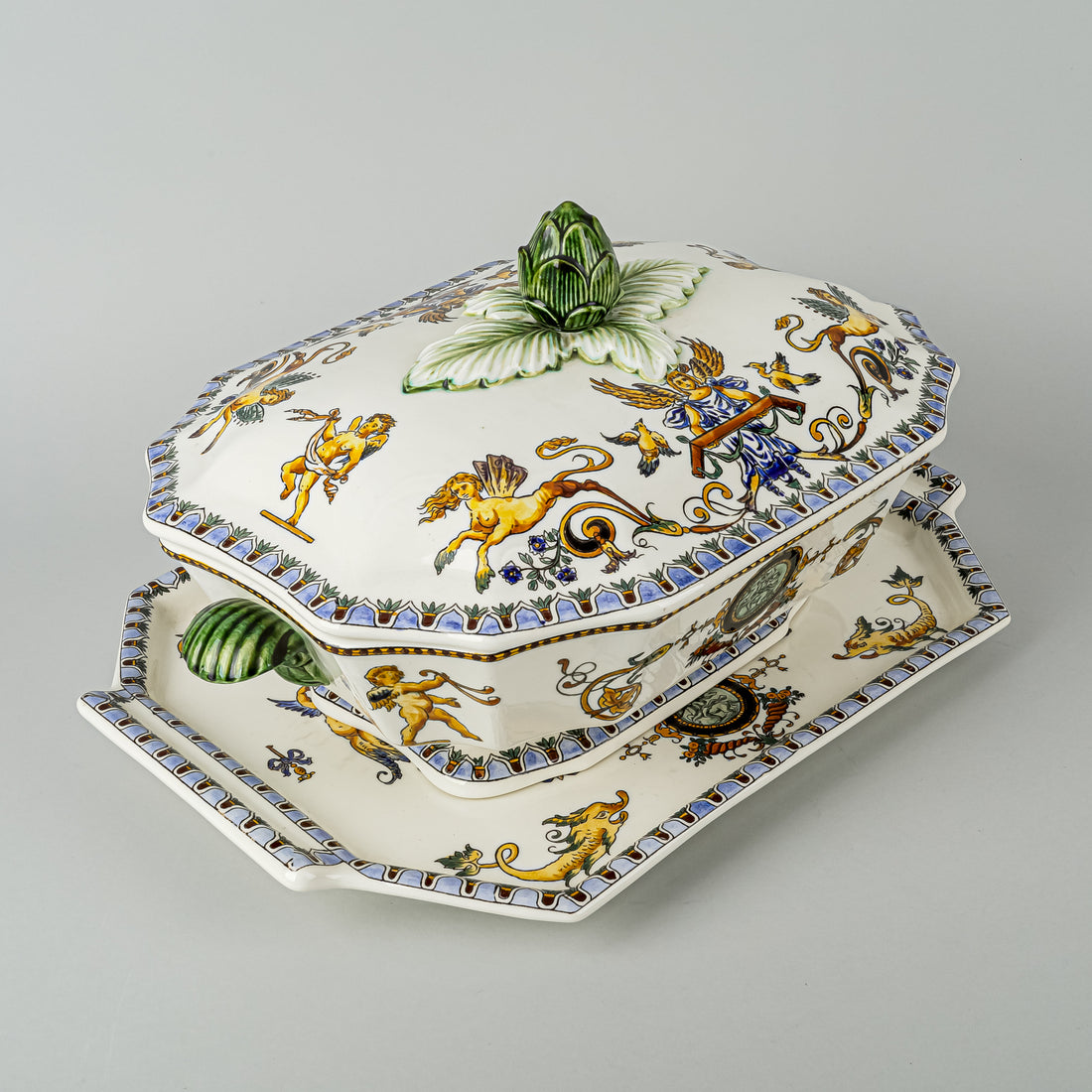 GIEN Renaissance Series Covered Tureen & Stand 3pcs