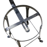 Vintage Steel & Birch Drafting Stool