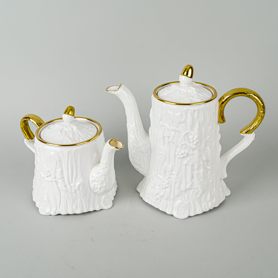 ROYAL STAFFORD Old English Oak Teapot & Coffee Pot
