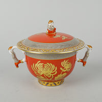 HEREND Golden Chrysanthemum Covered Sugar 3353