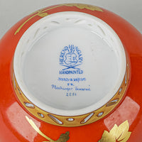 HEREND Golden Chrysanthemum Covered Sugar 3353