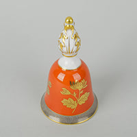 HEREND Golden Chrysanthemum Table Bell
