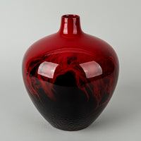 ROYAL DOULTON Flambe Veined Vase 1616