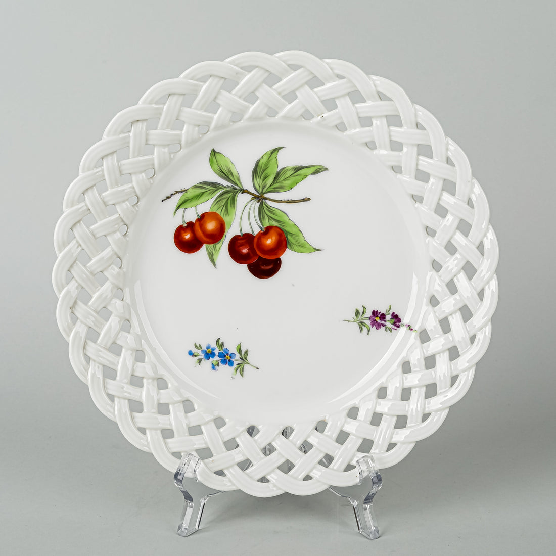 MEISSEN Fruit Basketweave Salad/Dessert Plates Set Of 6