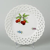 MEISSEN Fruit Basketweave Salad/Dessert Plates Set Of 6
