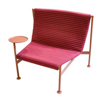 CAPPELLINI Telo Lounge Chairs Burgandy Set of 4