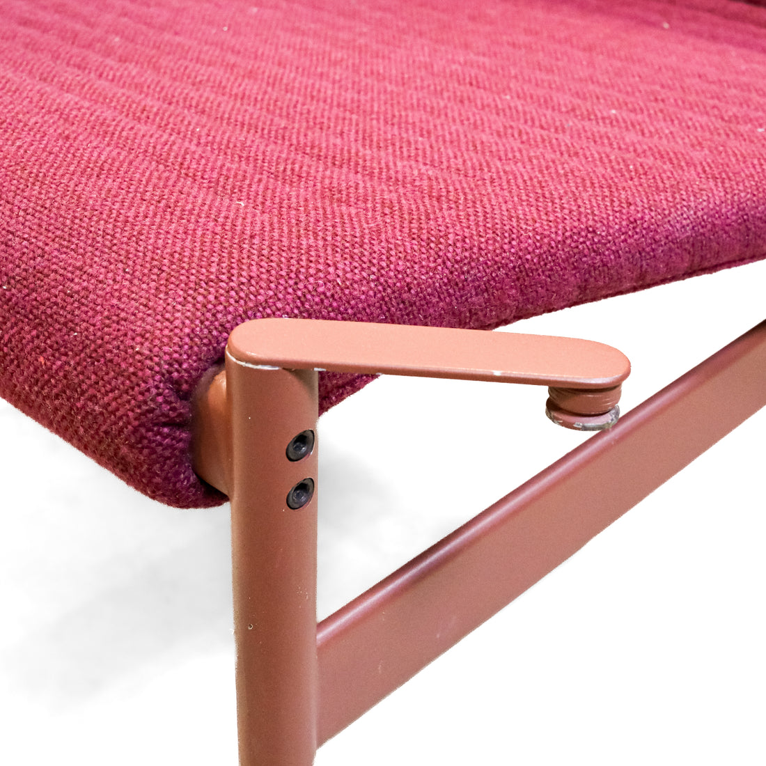 CAPPELLINI Telo Lounge Chairs Burgandy Set of 4