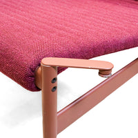CAPPELLINI Telo Lounge Chairs Burgandy Set of 4