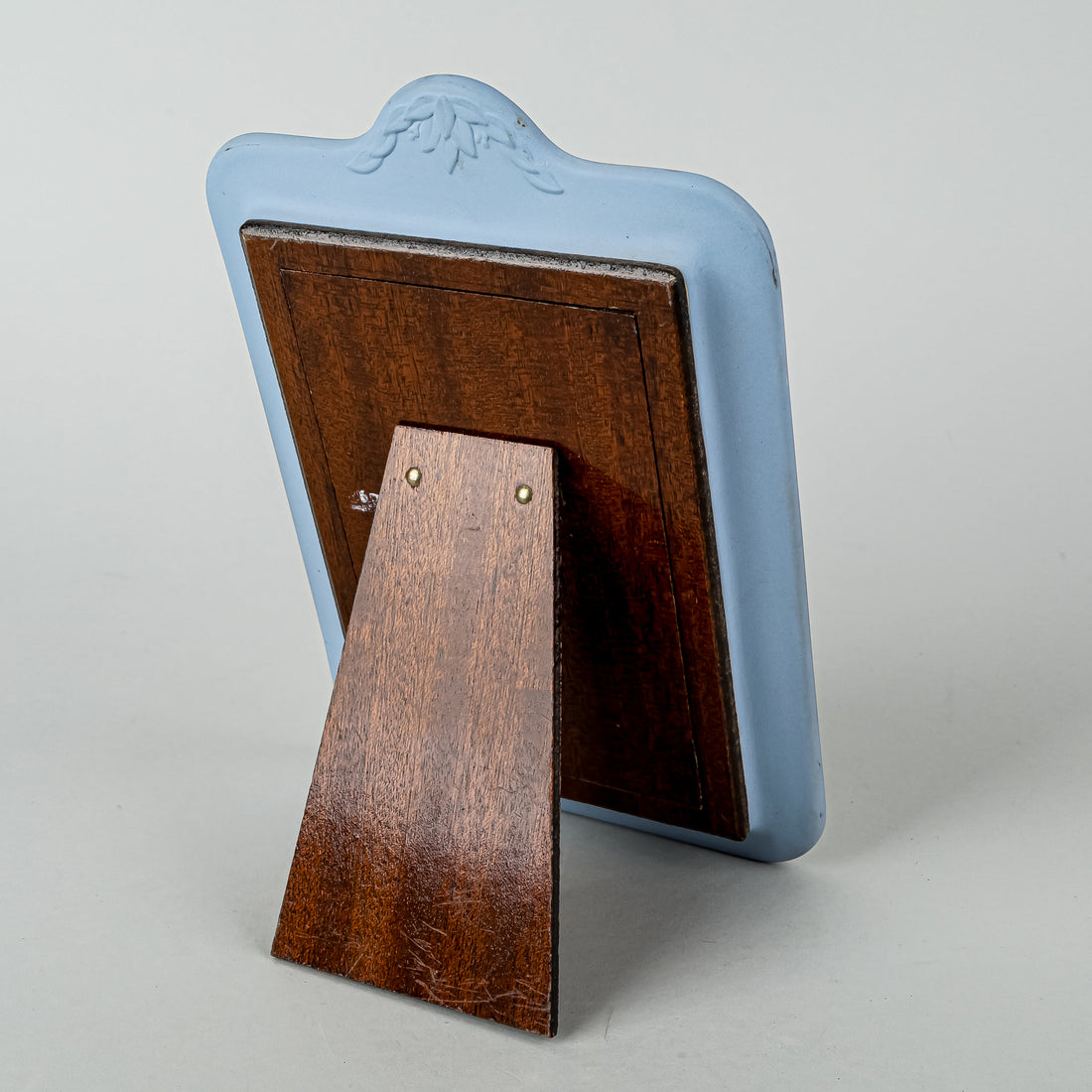 WEDGWOOD White On Blue Jasperware 3.5x5.5 Photo Frame
