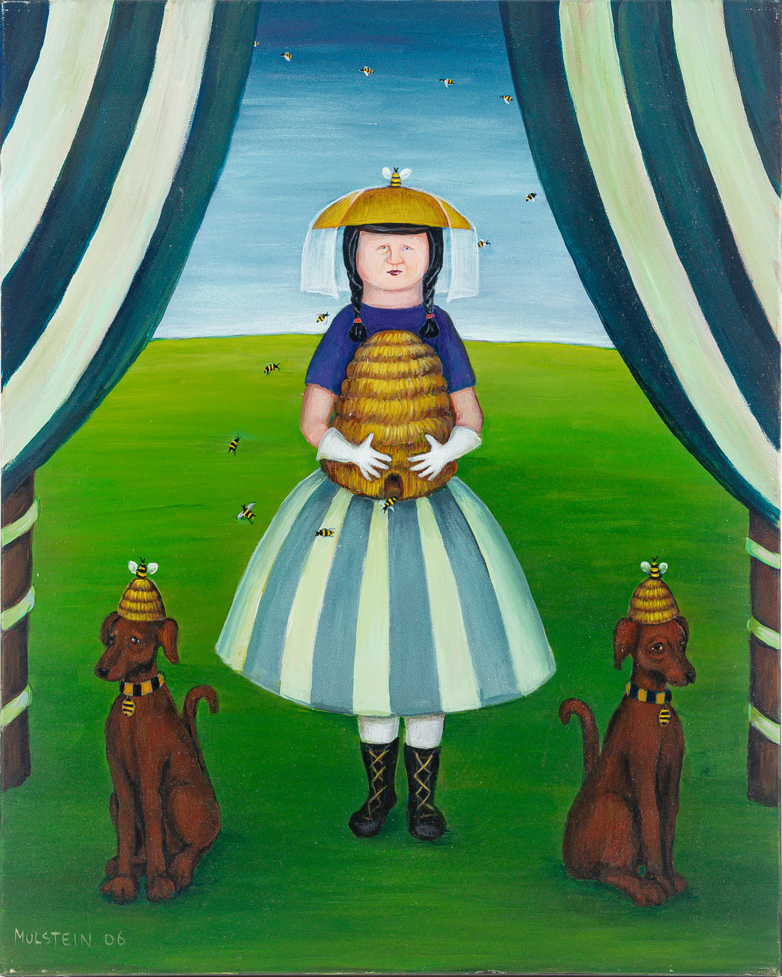 Barbara Mulstein (Canadian 20th C) Untitled - Beekeeper