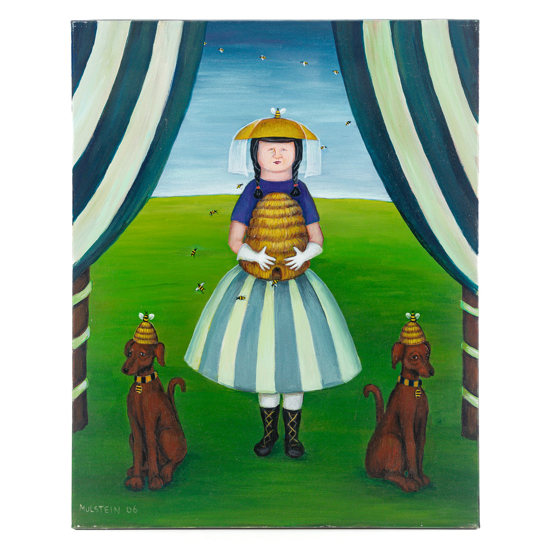 Barbara Mulstein (Canadian 20th C) Untitled - Beekeeper