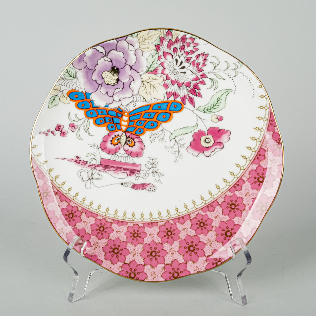 WEDGWOOD Butterfly Bloom Salad/Dessert Plates Set of 4