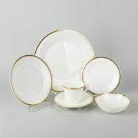 ROYAL DOULTON Gold Concord H5049 5 Place Settings Plus Extras