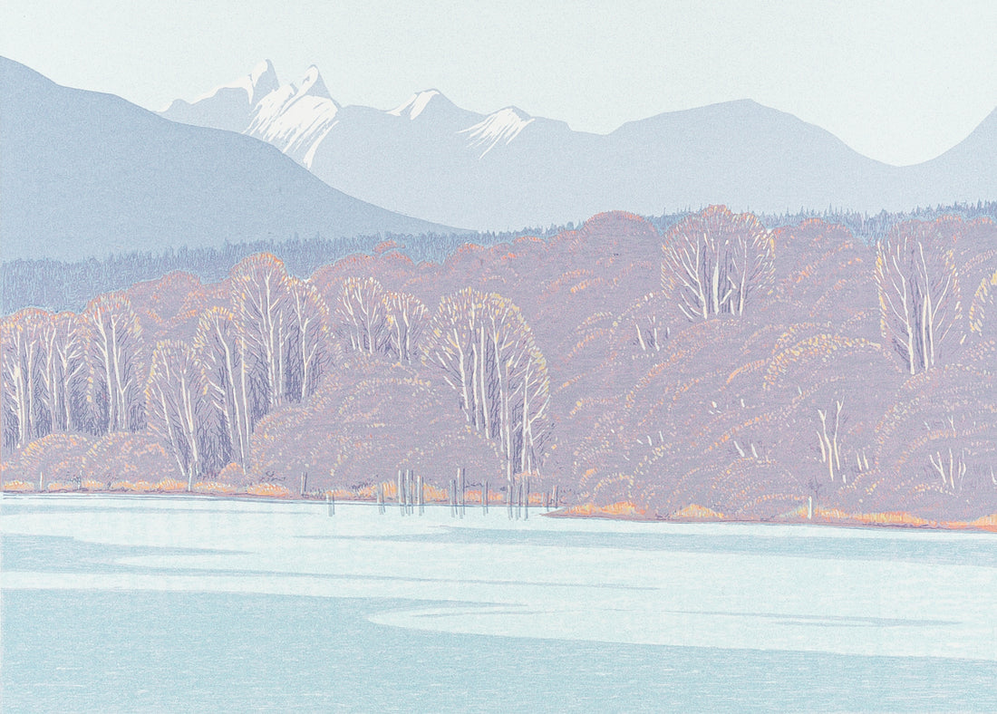 Rachel Gourley (British 20th C)      "Fraser River, Noon"