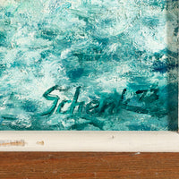 Schenk - Seascape W/Rocky Shore - Oil On Canvas