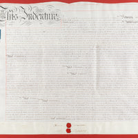 Framed Indenture          ca 1854