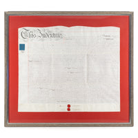 Framed Indenture          ca 1854