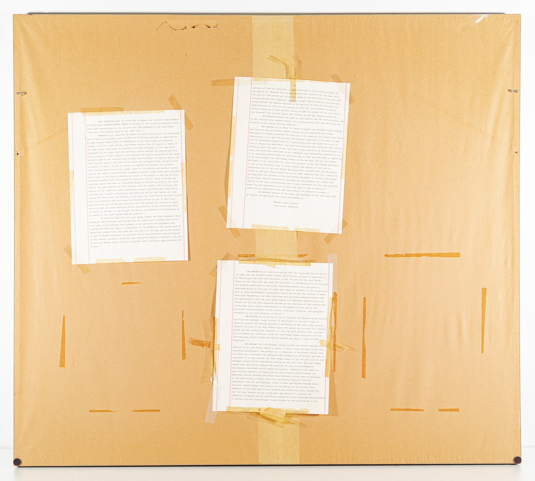Framed Indenture          ca 1854