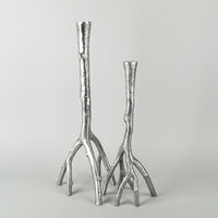 MICHAEL ARAM Enchanted Forest Silver-Tone Candlesticks Set Of 2