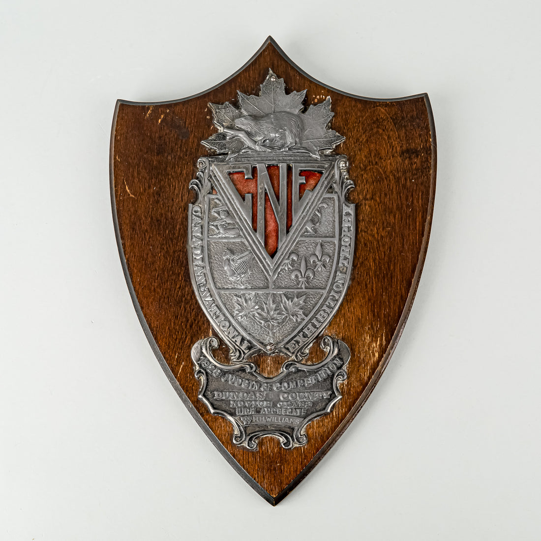 Trophy Plaque 1928 CNE Judging Competition