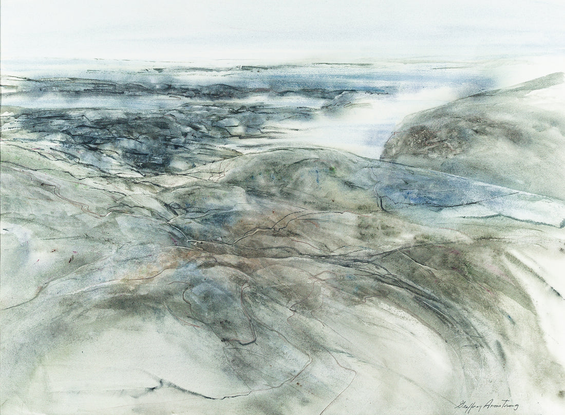 Geoffrey Armstrong (Canadian 1928-2018) "Cool Inlet" Acrylic on Arches paper
