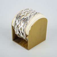 Sterling Braided Woven Cuff Bracelet
