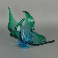 Lorraine/Chalet Style Free Form Art Glass Basket