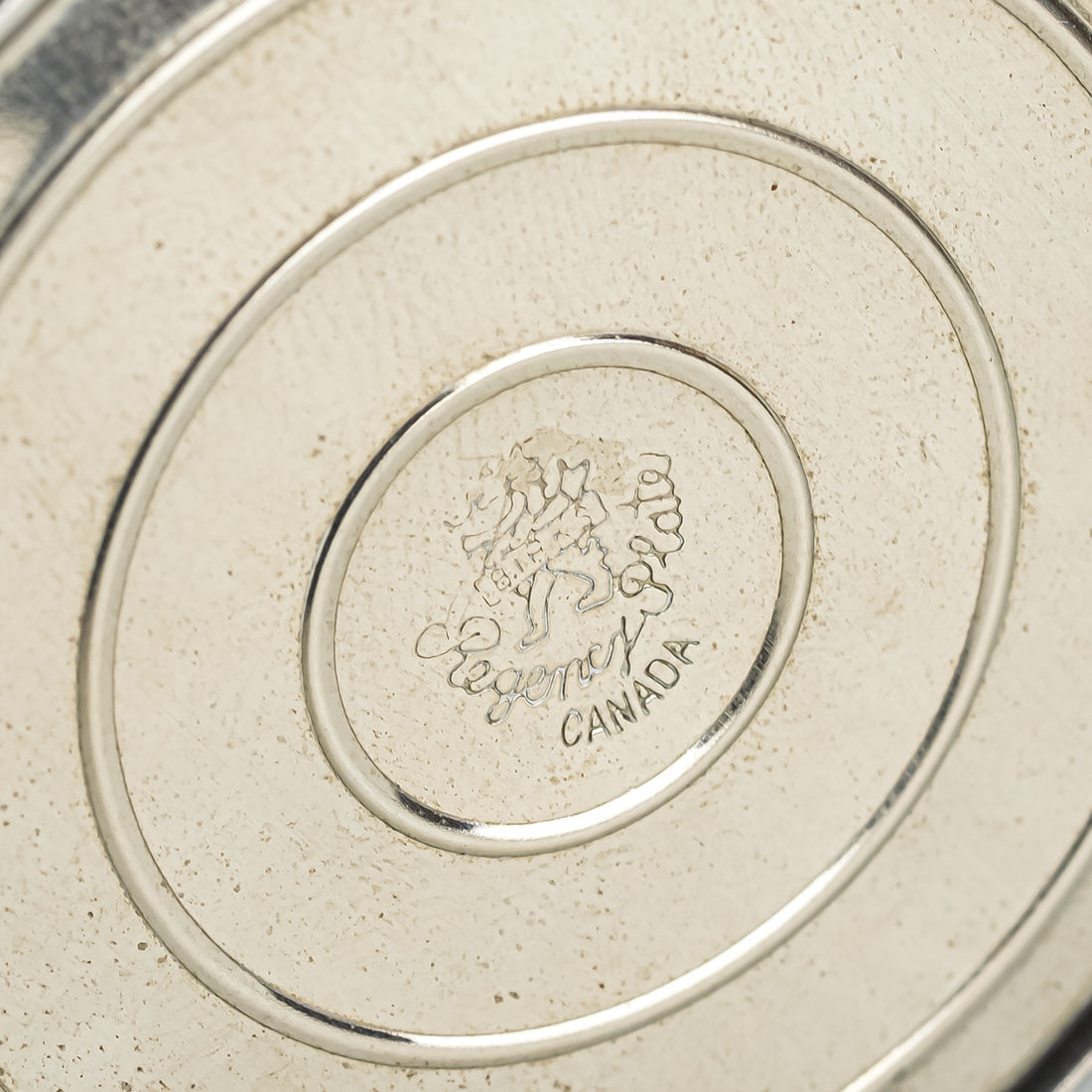 BIRKS Regency Silverplate "BB" Domed Ring Box