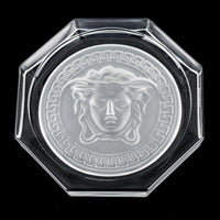 ROSENTHAL VERSACE Medusa Lumiere Clear Coaster